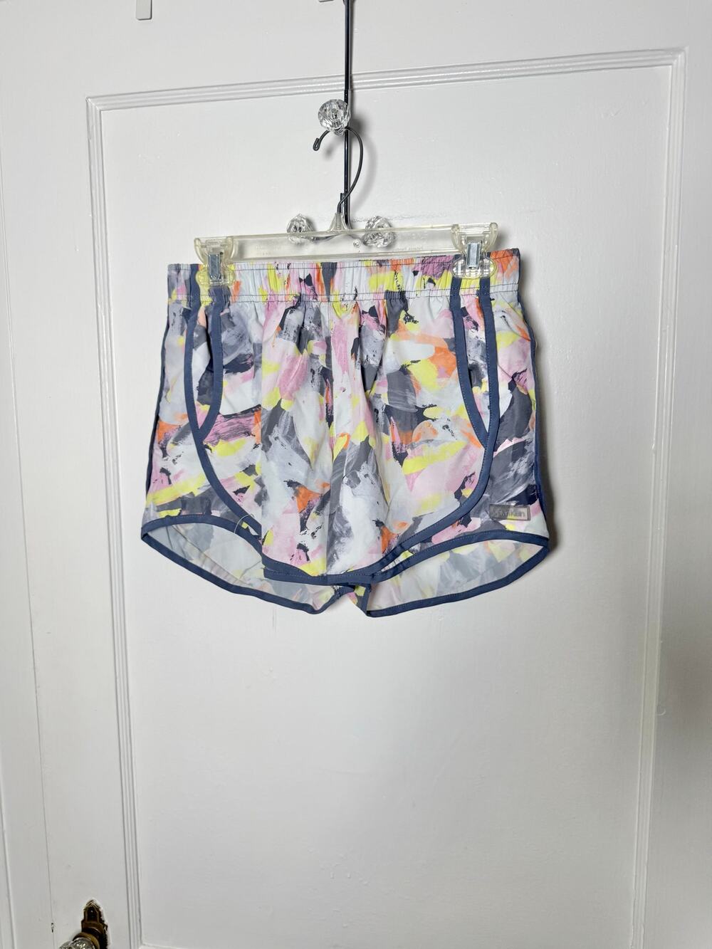 Calvin Klein Colorful Watercolor Pastel Athletic Running Shorts Women's Small